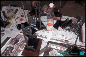 مراحل ساخت تندیس سومین جایزه جهانی خشت طلایی