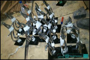 مراحل ساخت تندیس دوسالانه دیوارنگاره های شهری