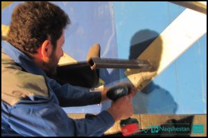 مراحل ساخت دکور نخستین جشنواره طواف تا ولایت