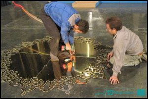 مراحل ساخت دکور نخستین جشنواره طواف تا ولایت