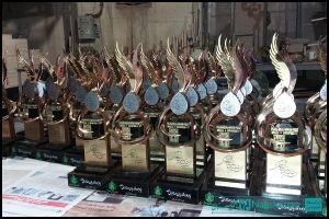 مراحل ساخت تندیس سی و هشتمین مسابقات سراسری قرآن کریم